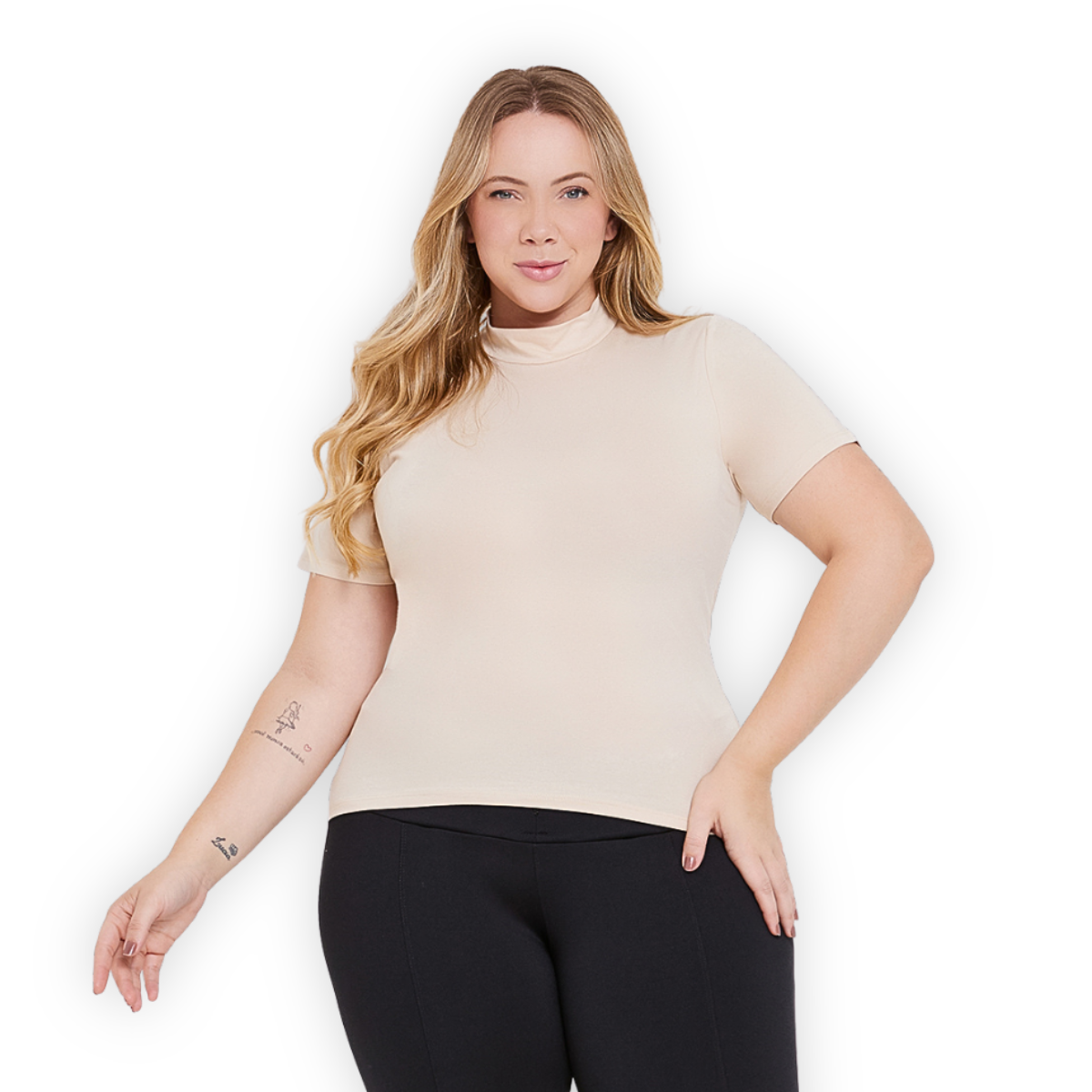 Blusa Gola Alta Plus Size