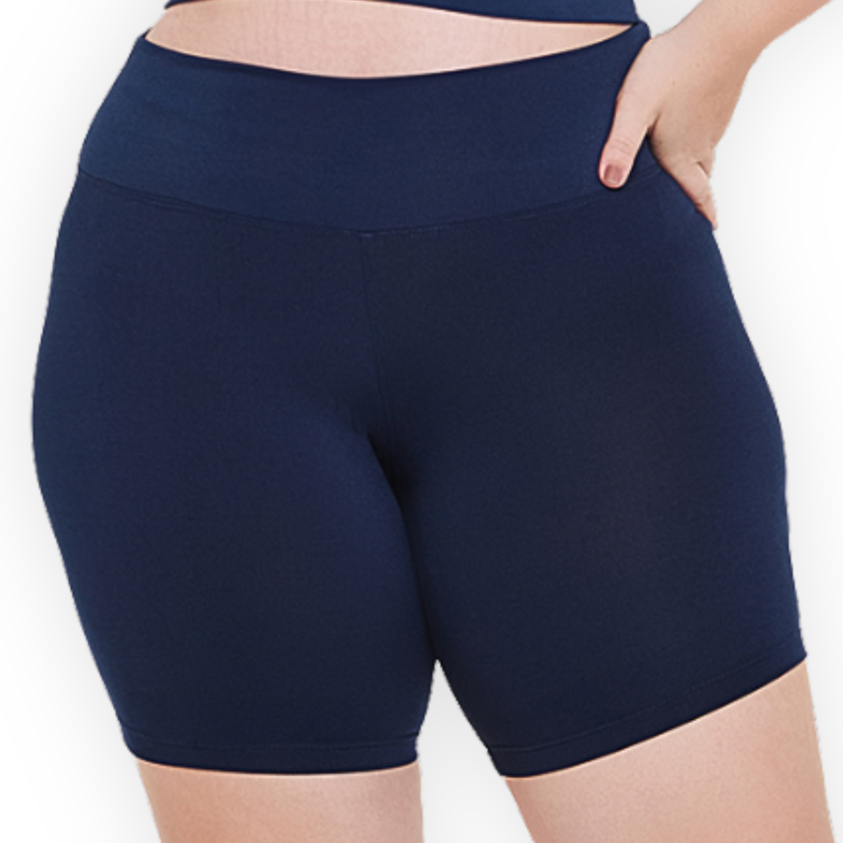 Shorts Legging Academia Plus Size
