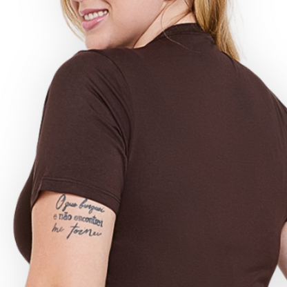 Blusa Gola Alta Plus Size