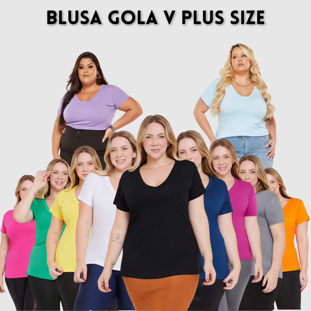 Blusa Gola V Plus Size
