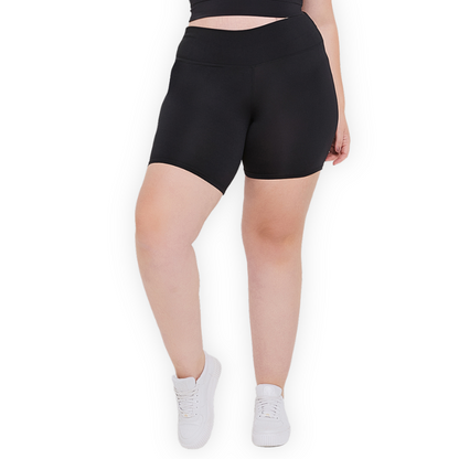 Shorts Legging Academia Plus Size