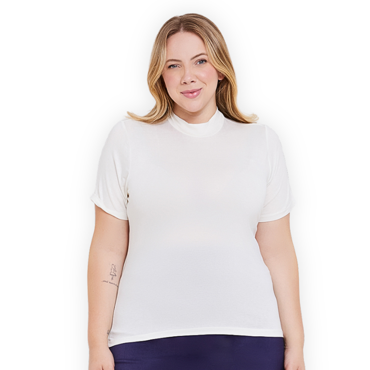 Blusa Gola Alta Plus Size