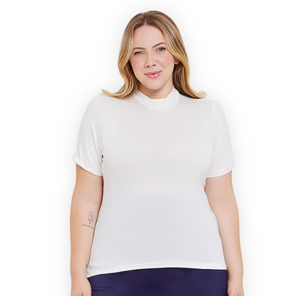 Blusa Gola Alta Plus Size
