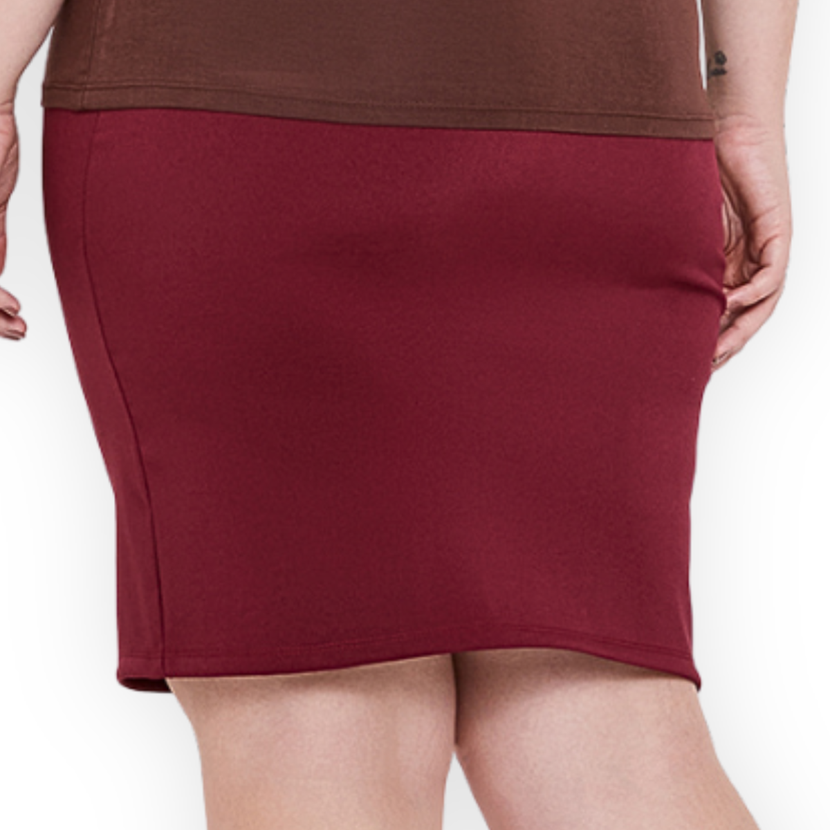 Saia Bengaline Mid Plus Size