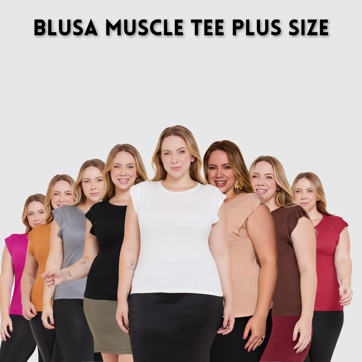 Blusa Muscle Tee Plus Size