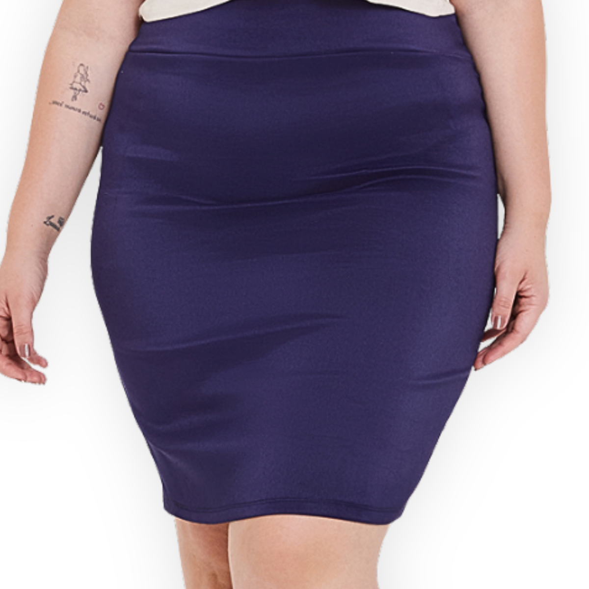 Saia Bengaline Mid Plus Size