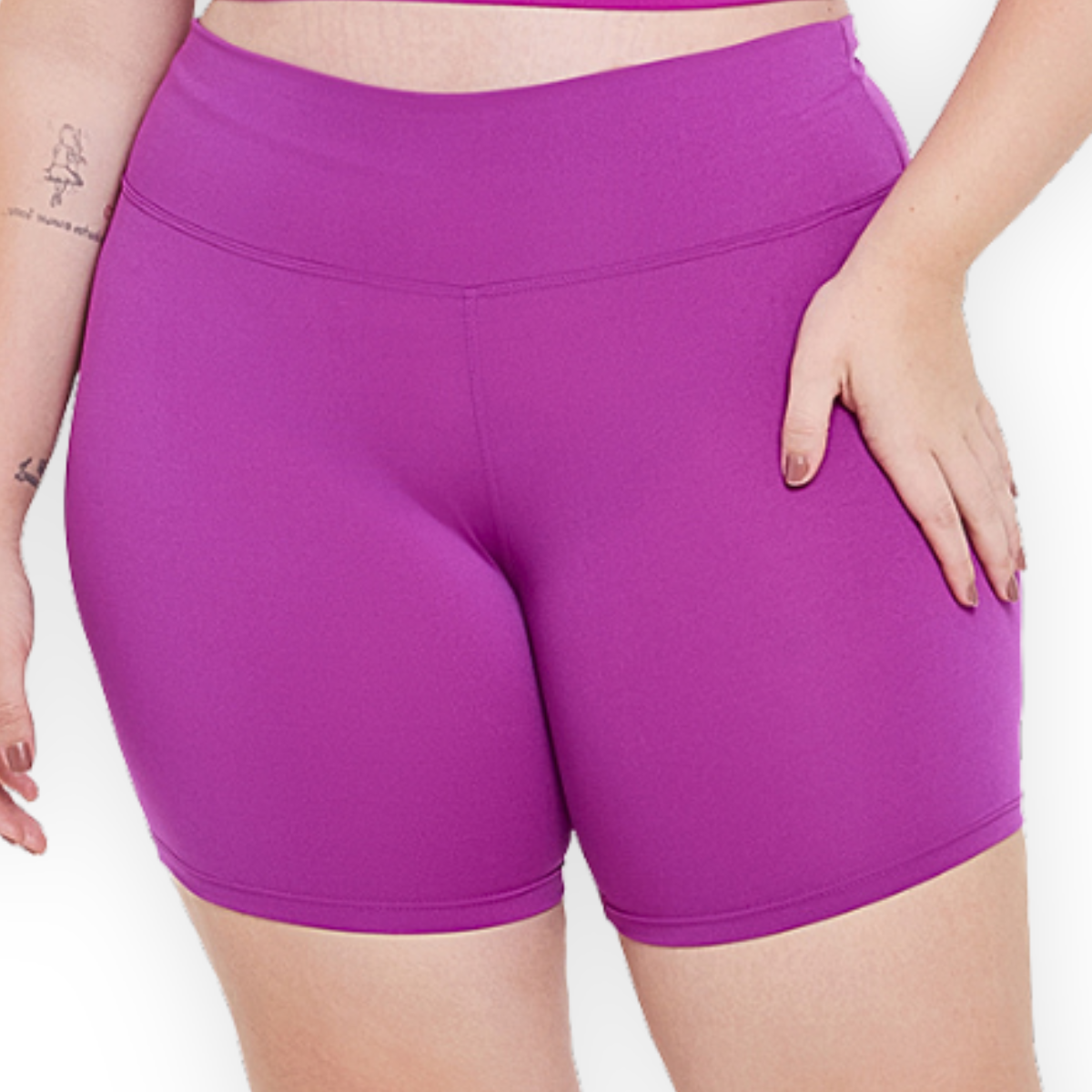 Shorts Legging Academia Plus Size