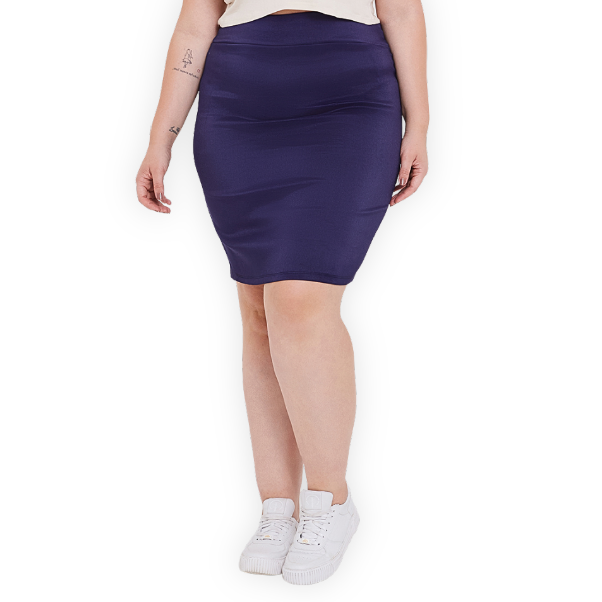 Saia Bengaline Mid Plus Size