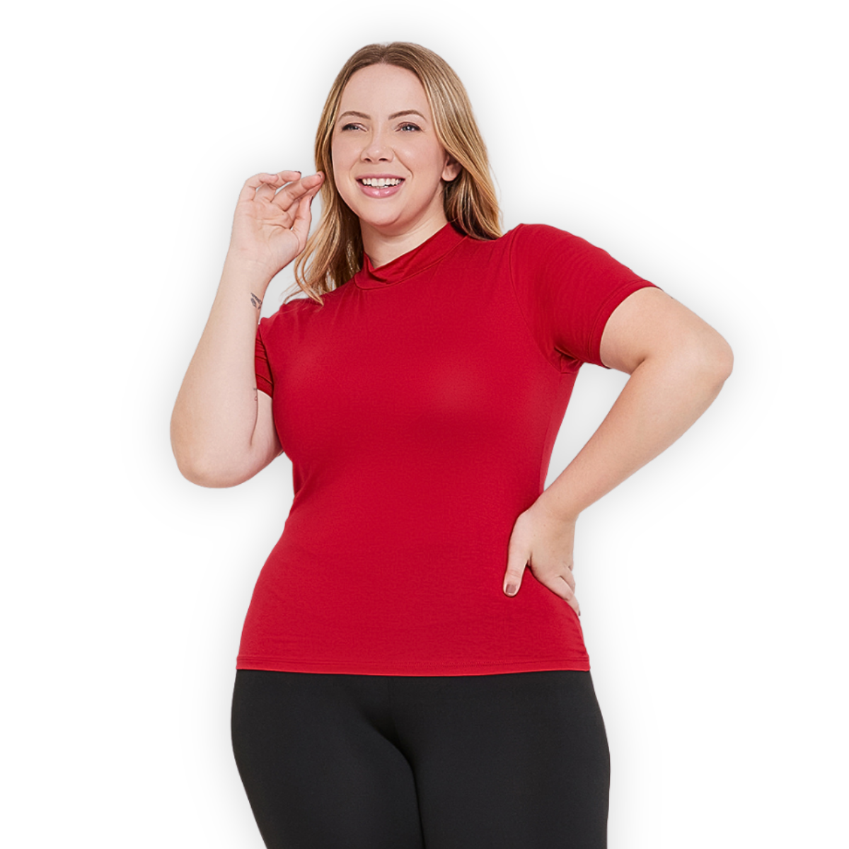 Blusa Gola Alta Plus Size