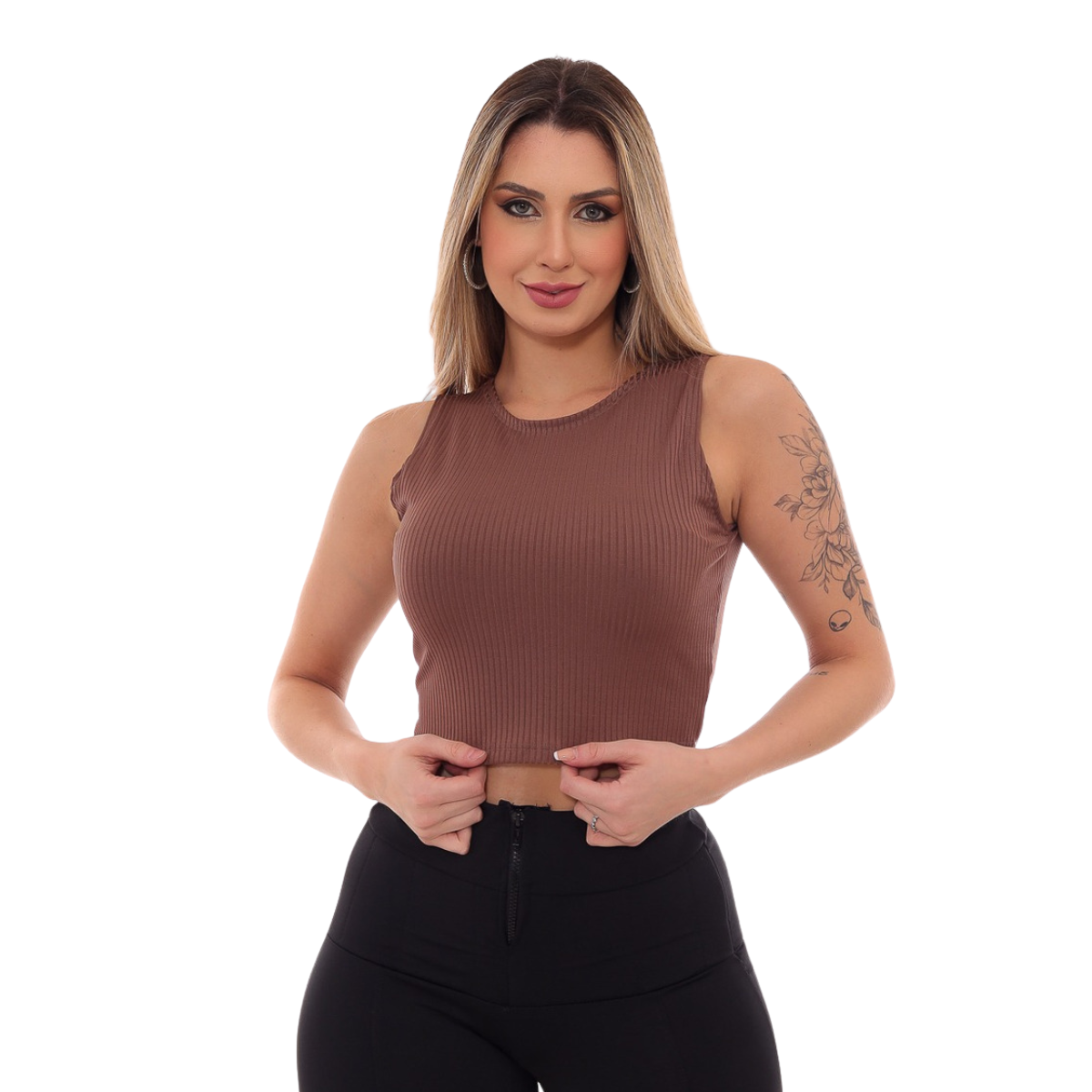 Cropped Regata Canelado