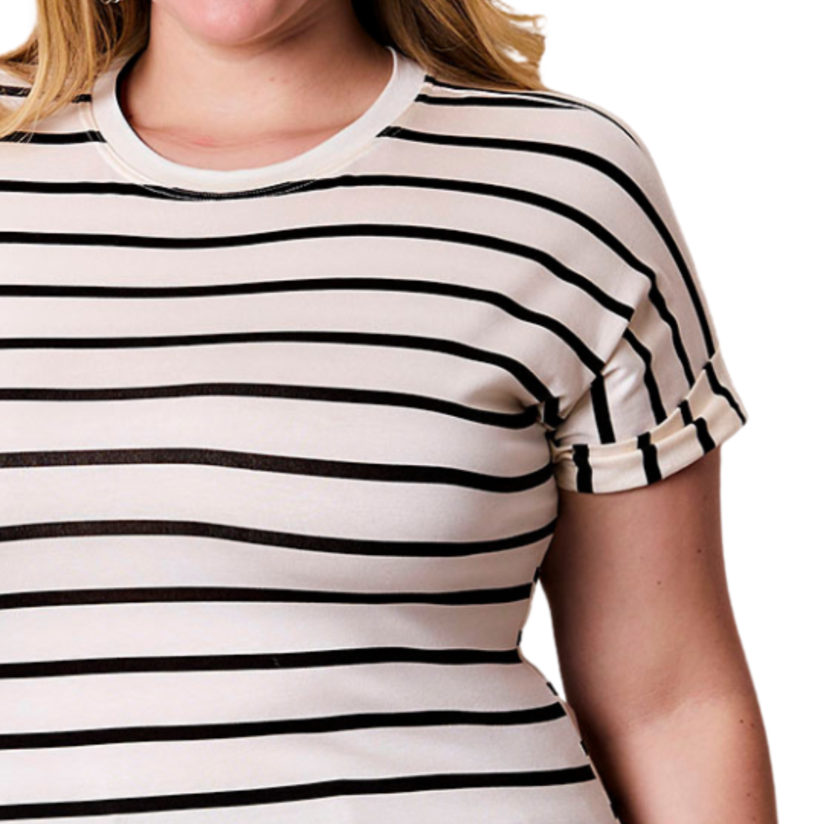 Blusa Listrada Plus Size