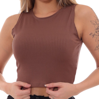 Cropped Regata Canelado