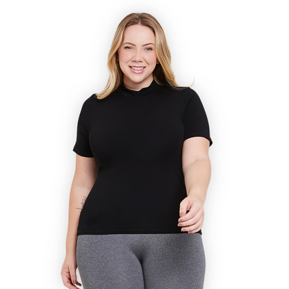 Blusa Gola Alta Plus Size