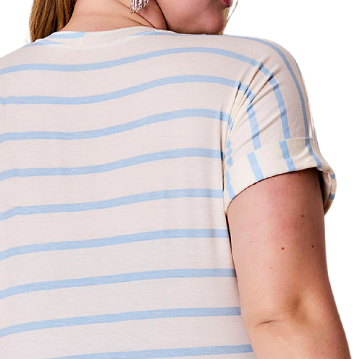 Blusa Listrada Plus Size