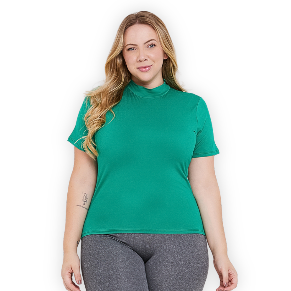 Blusa Gola Alta Plus Size