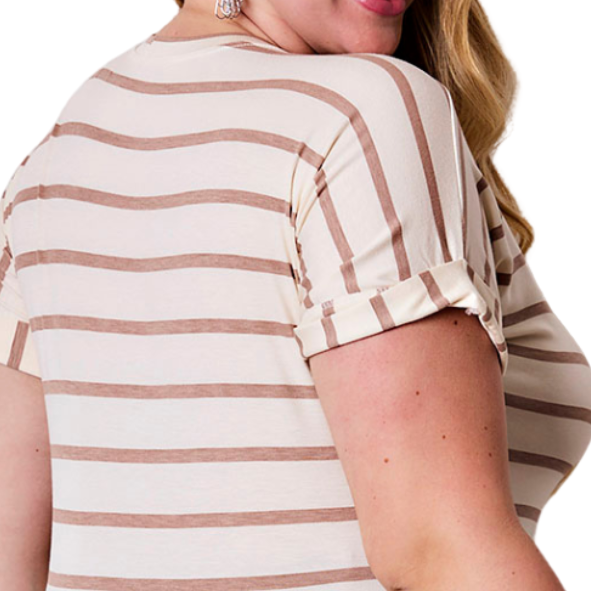 Blusa Listrada Plus Size