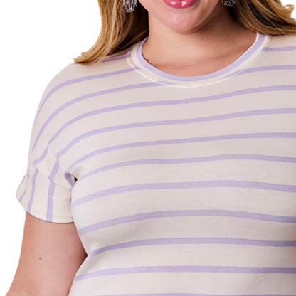 Blusa Listrada Plus Size