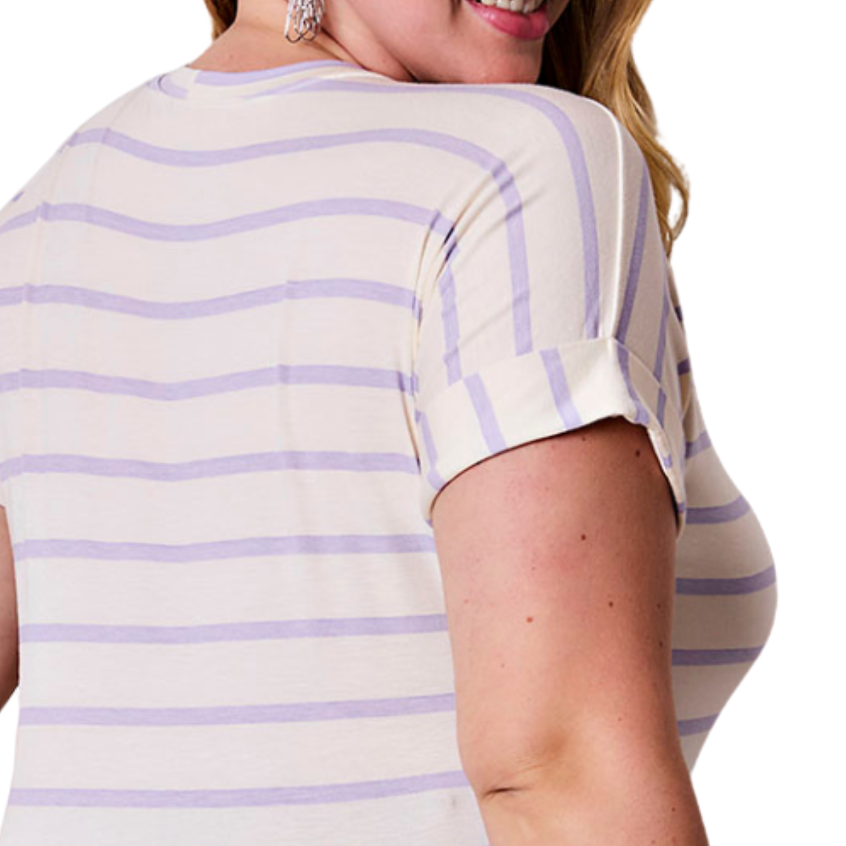 Blusa Listrada Plus Size