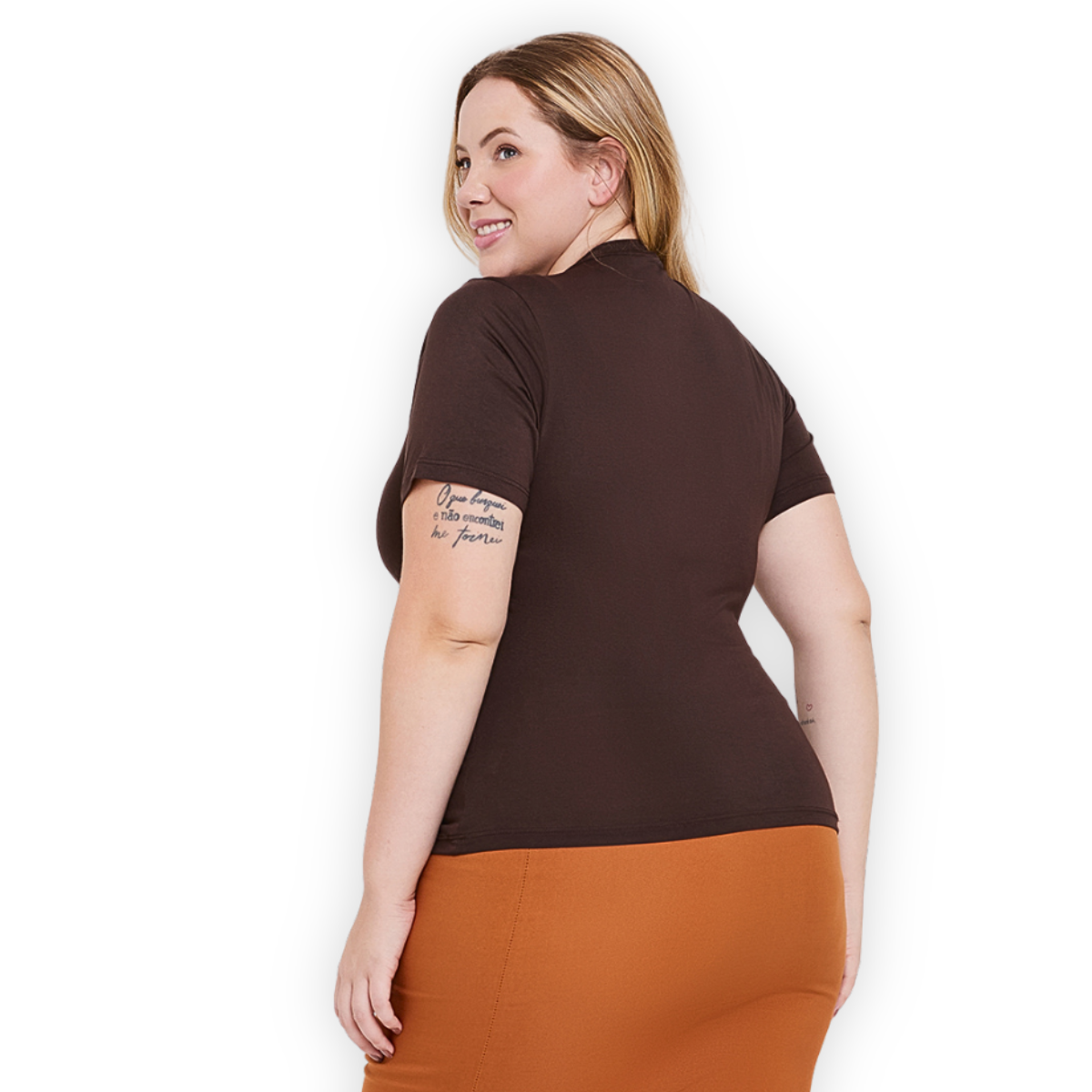 Blusa Gola Alta Plus Size