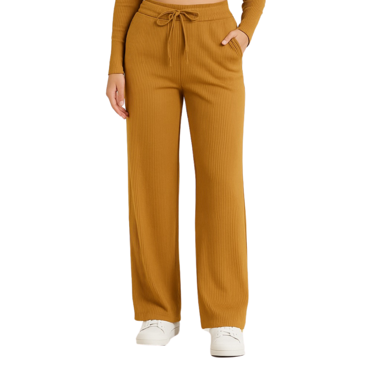 Calça Pantalona Canelada