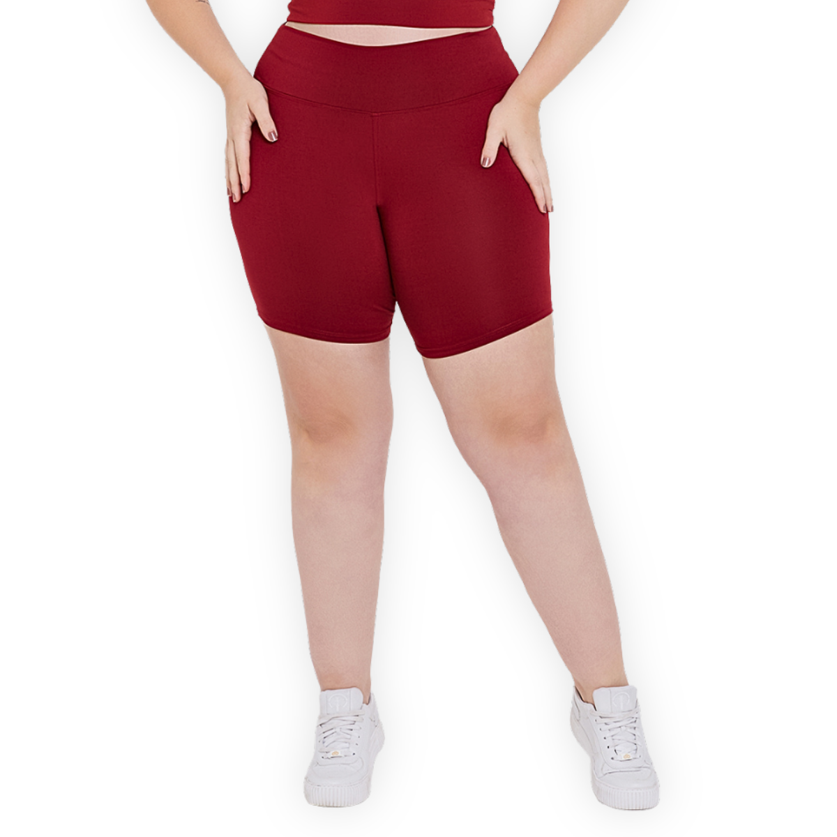 Shorts Legging Academia Plus Size