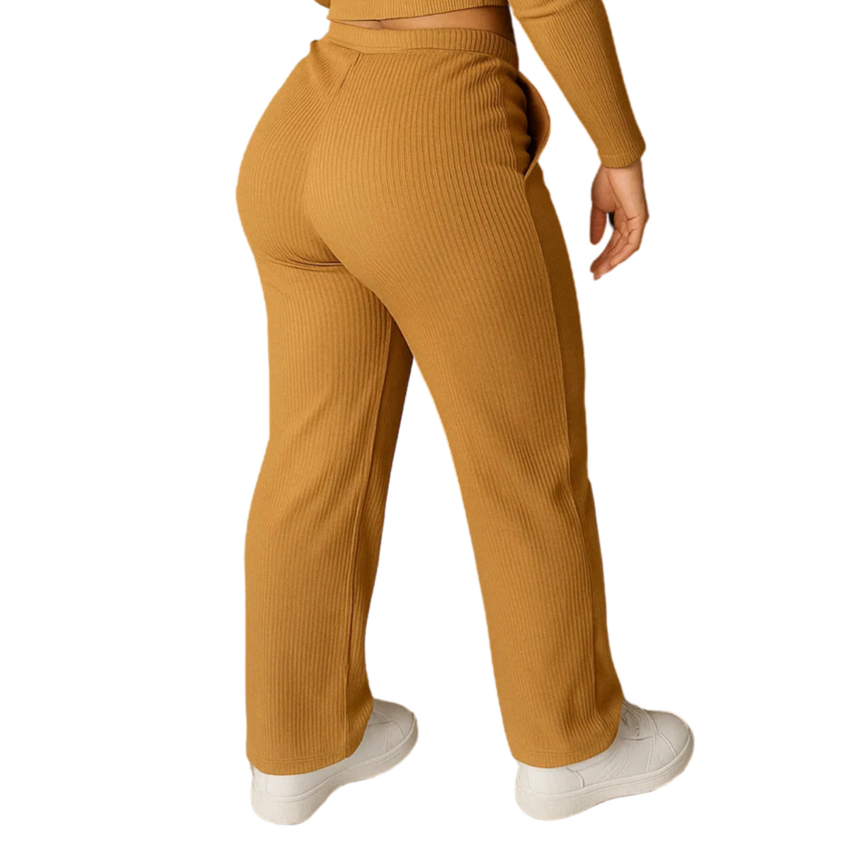 Calça Pantalona Canelada