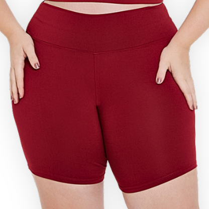Shorts Legging Academia Plus Size