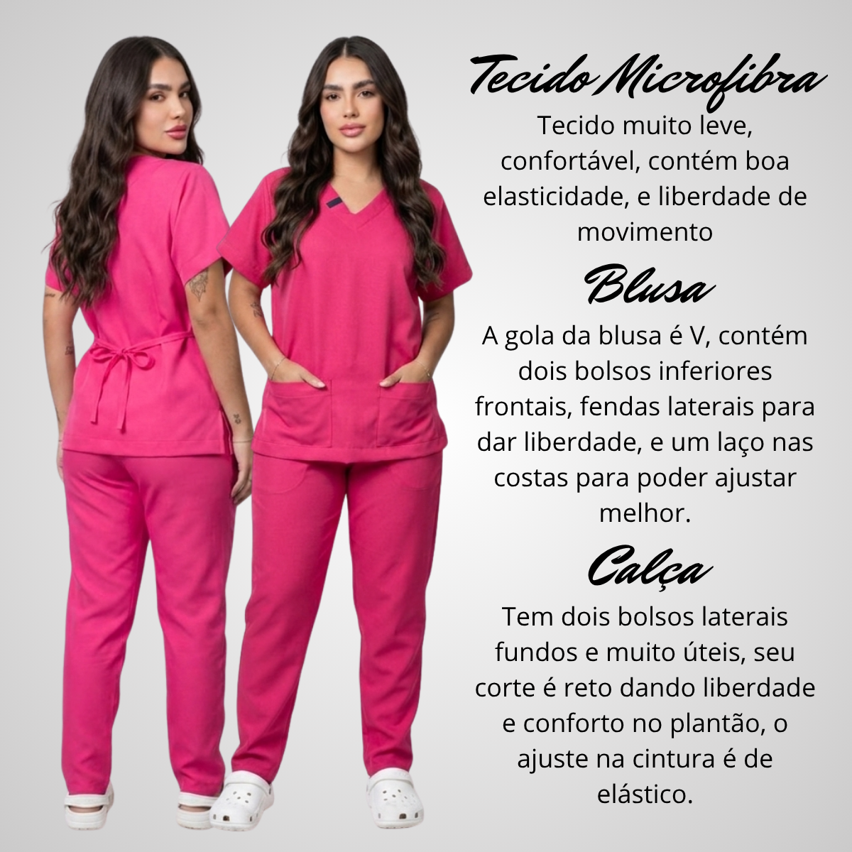 Scrub Pijama Cirúrgico Feminino Pink