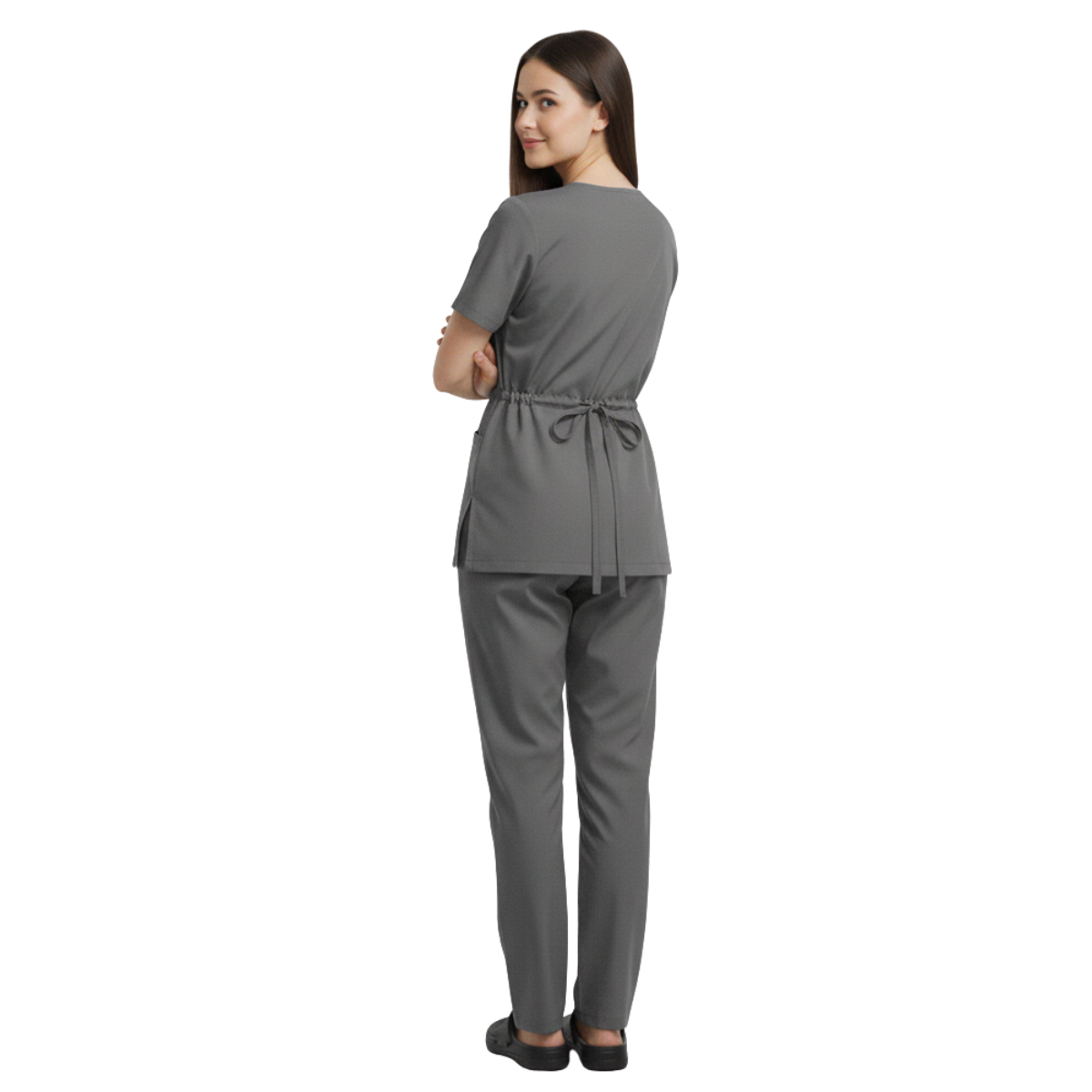Scrub Pijama Cirúrgico Feminino Cinza