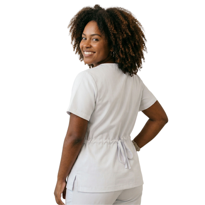 Blusa Scrub Pijama Cirúrgico Feminino Branco