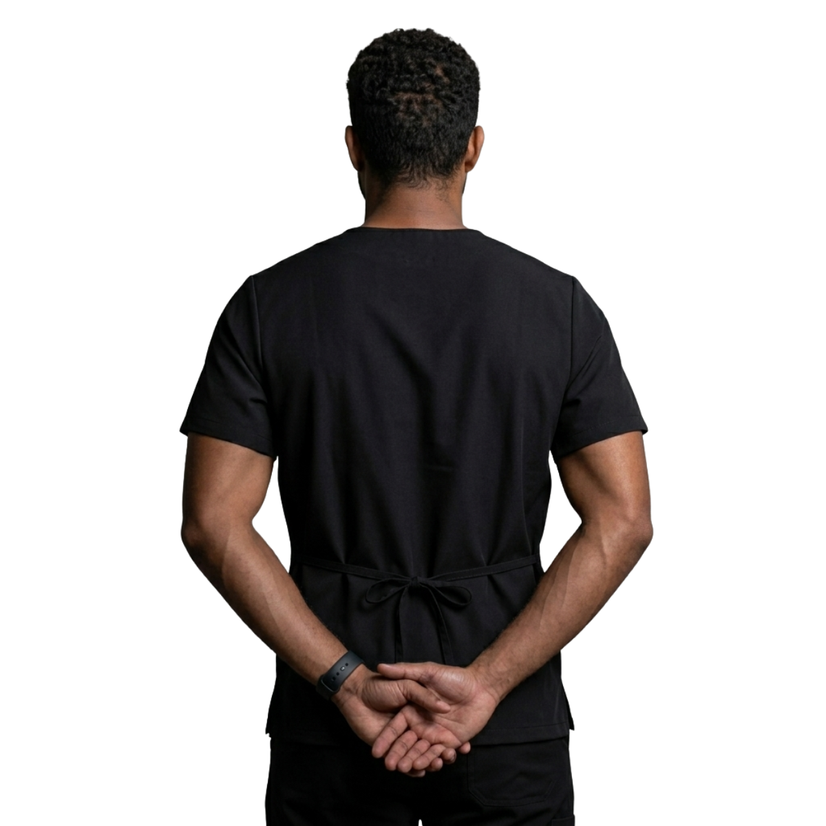 Blusa Scrub Pijama Cirúrgico Masculino Preto