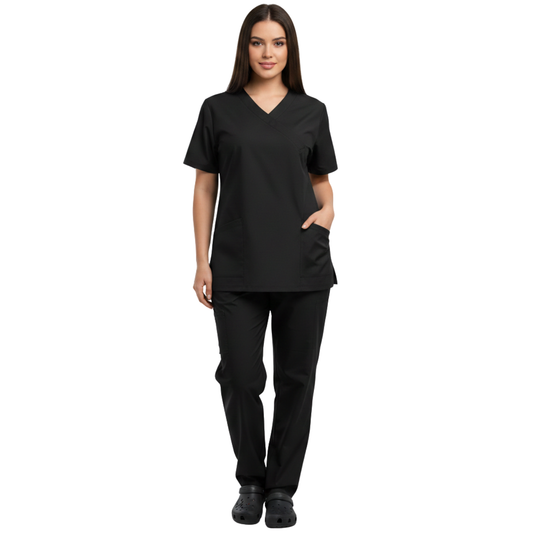 Scrub Pijama Cirúrgico Feminino Preto