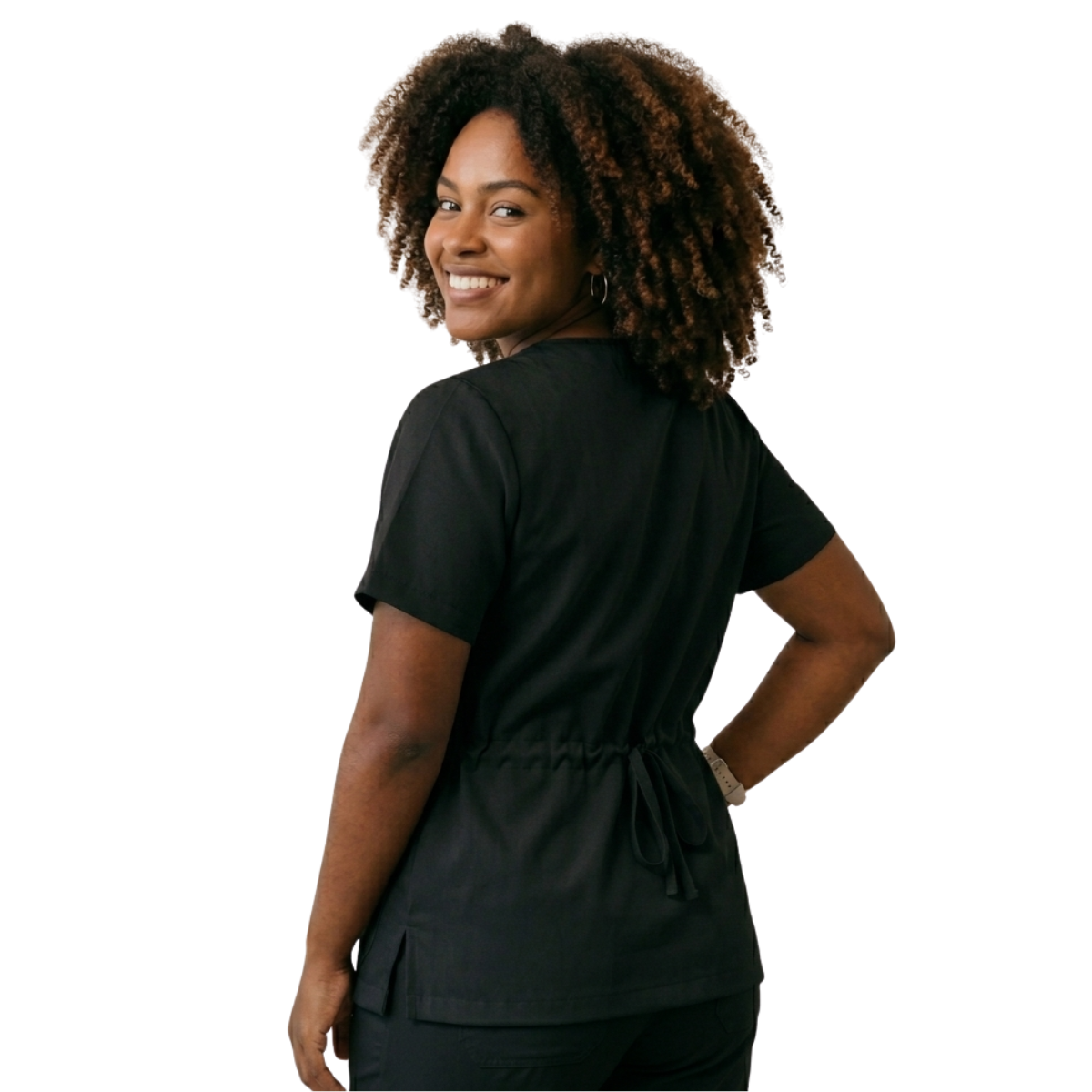 Blusa Scrub Pijama Cirúrgico Feminino Preto