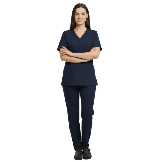 Scrub Pijama Cirúrgico Feminino Azul Marinho