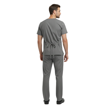 Scrub Pijama Cirúrgico Masculino Cinza