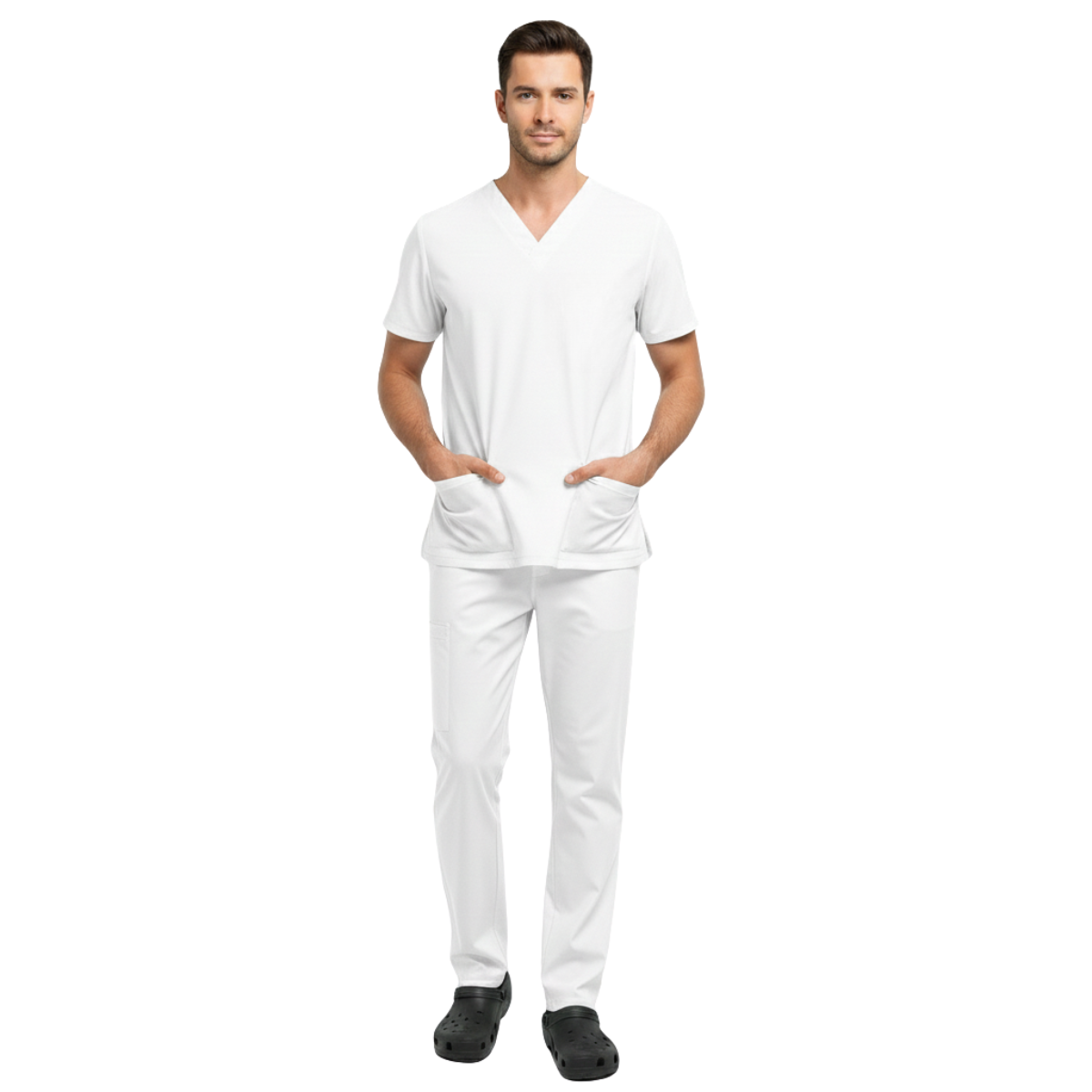 Scrub Pijama Cirúrgico Masculino Branco