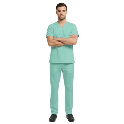 Scrub Pijama Cirúrgico Masculino Verde Água