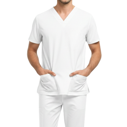 Scrub Pijama Cirúrgico Masculino Branco