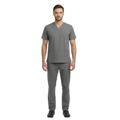 Scrub Pijama Cirúrgico Masculino Cinza