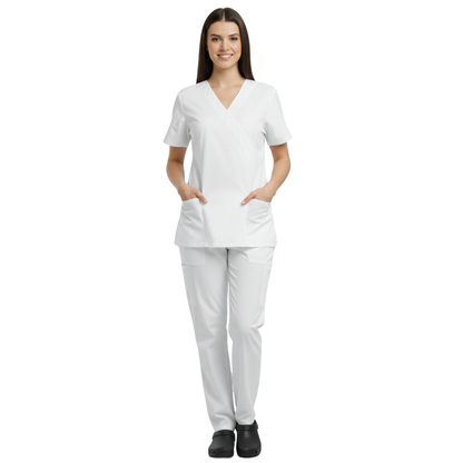 Scrub Pijama Cirúrgico Feminino Branco