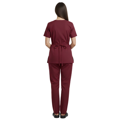 Scrub Pijama Cirúrgico Feminino Bordô