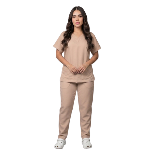 Scrub Pijama Cirúrgico Feminino Nude