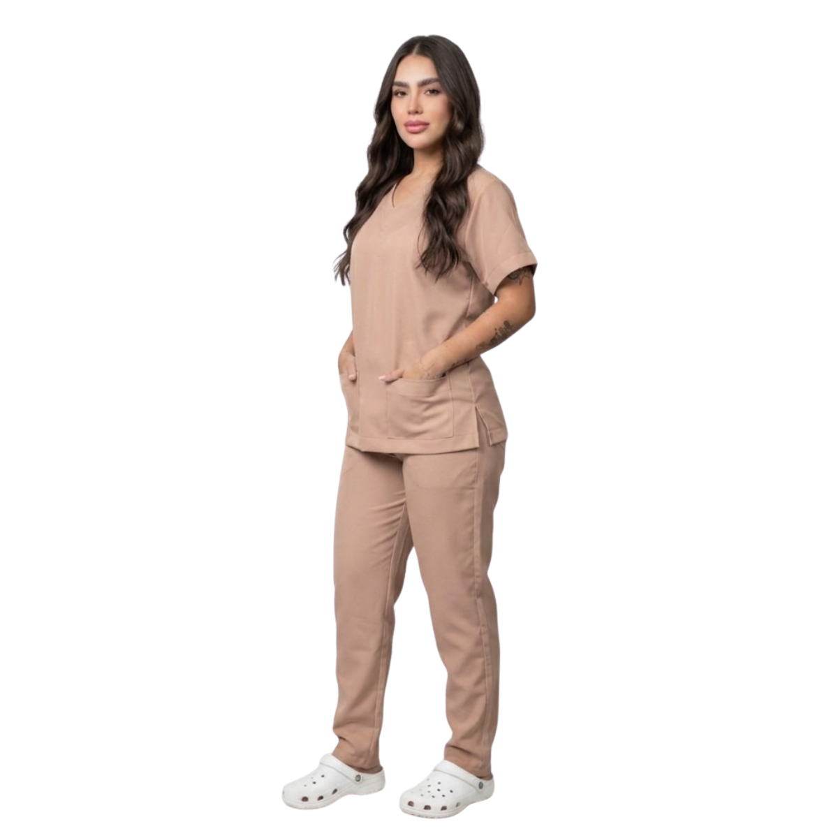 Scrub Pijama Cirúrgico Feminino Nude