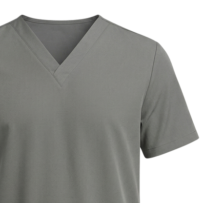 Blusa Scrub Pijama Cirúrgico Masculino Cinza