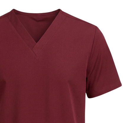 Blusa Scrub Pijama Cirúrgico Masculino Bordô