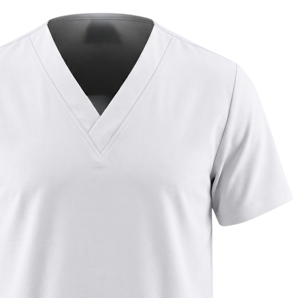 Blusa Scrub Pijama Cirúrgico Masculino Branco