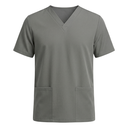 Blusa Scrub Pijama Cirúrgico Masculino Cinza