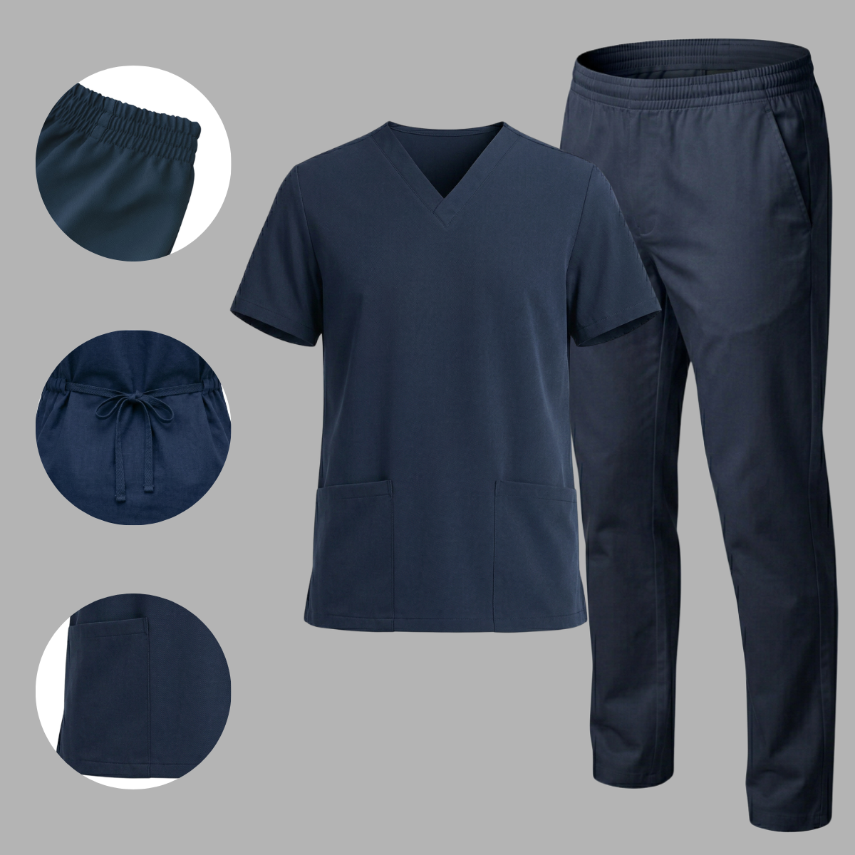 Scrub Pijama Cirúrgico Feminino Azul Marinho