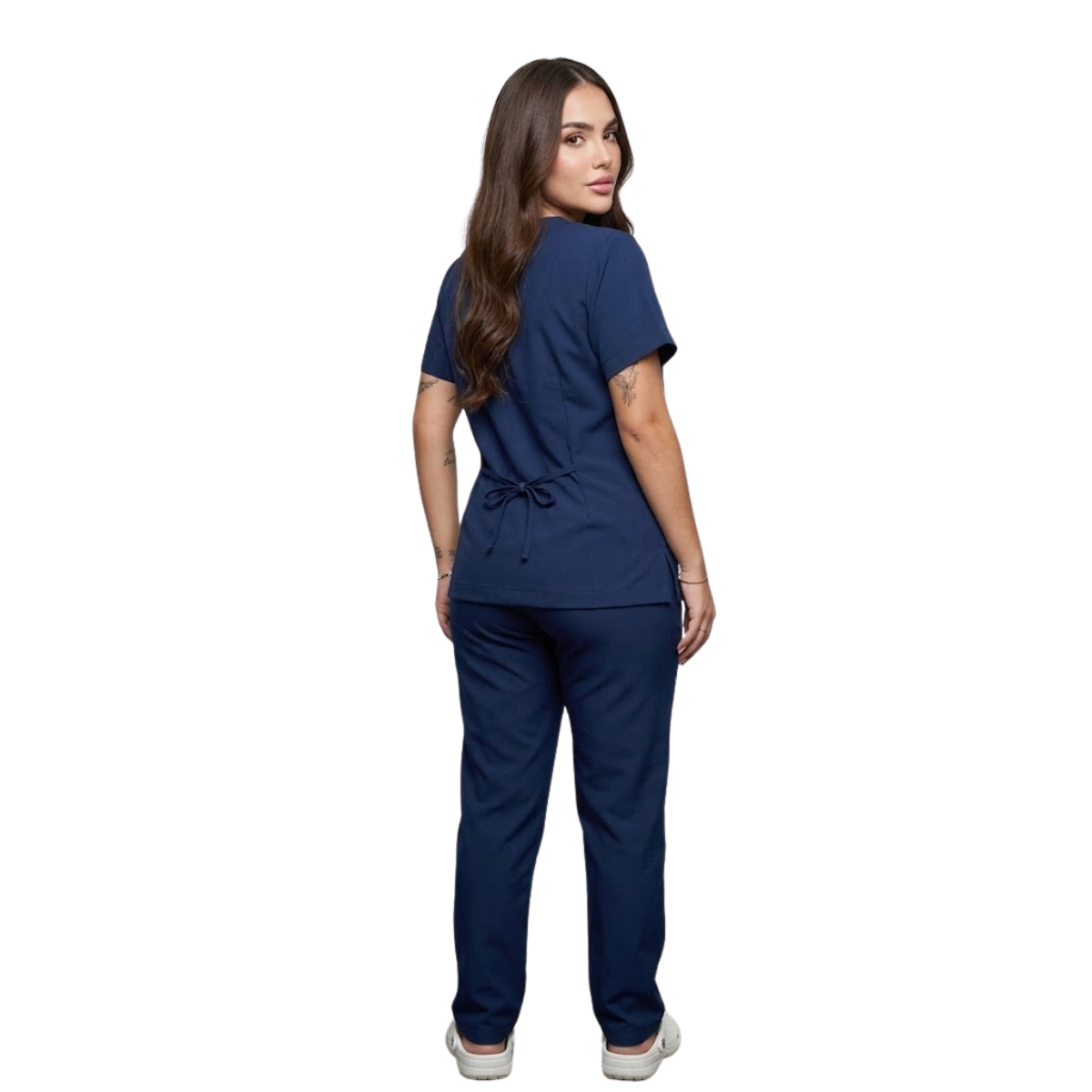 Scrub Conjunto Hospitalar Unissex Azul Marinho Tecido Premium