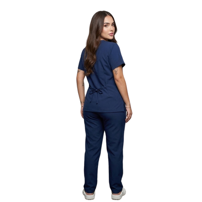 Scrub Conjunto Hospitalar Unissex Azul Marinho Tecido Premium